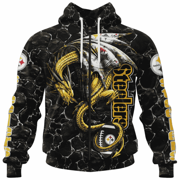 Steelers Legend Dragon Limited Edition Hoodie T-shirt Sweatshirt All Merchandise - Image 4