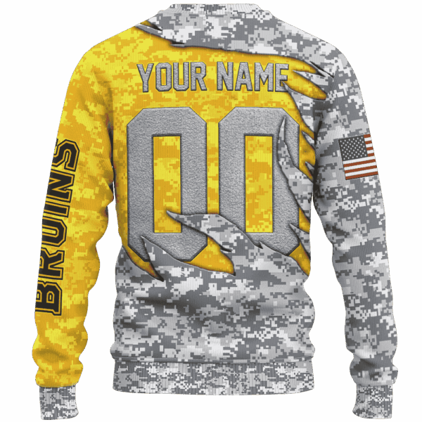 Bruins Camo Style Limited Edition Hoodie T-shirt Sweatshirt All Merchandise - Image 3