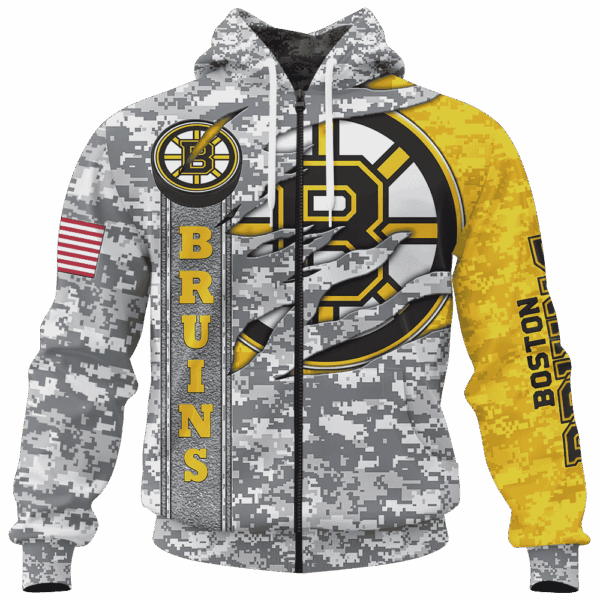 Bruins Camo Style Limited Edition Hoodie T-shirt Sweatshirt All Merchandise - Image 4