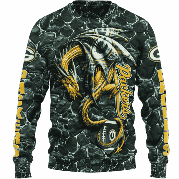 Packers Legend Dragon Limited Edition Hoodie T-shirt Sweatshirt All Merchandise - Image 2