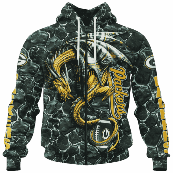 Packers Legend Dragon Limited Edition Hoodie T-shirt Sweatshirt All Merchandise - Image 4
