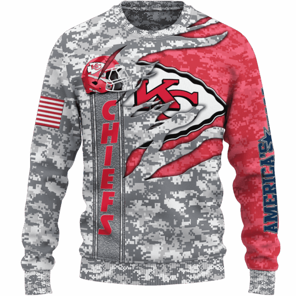 Chiefs Camo US Limited Edition Hoodie T-shirt Sweatshirt All Merchandise - Image 2