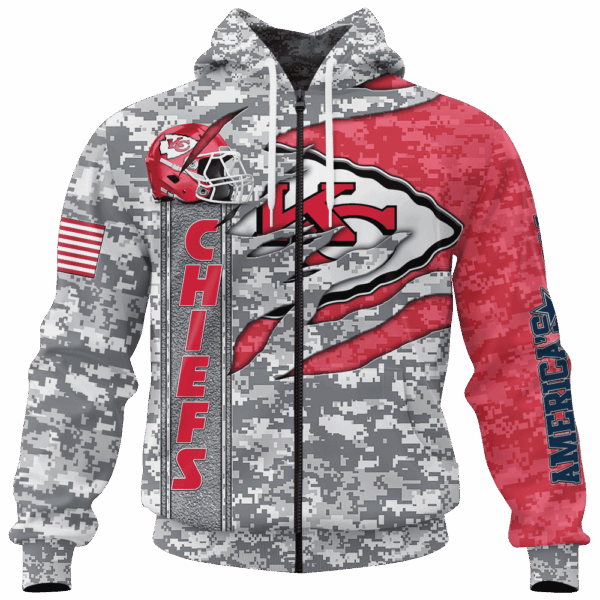 Chiefs Camo US Limited Edition Hoodie T-shirt Sweatshirt All Merchandise - Image 4