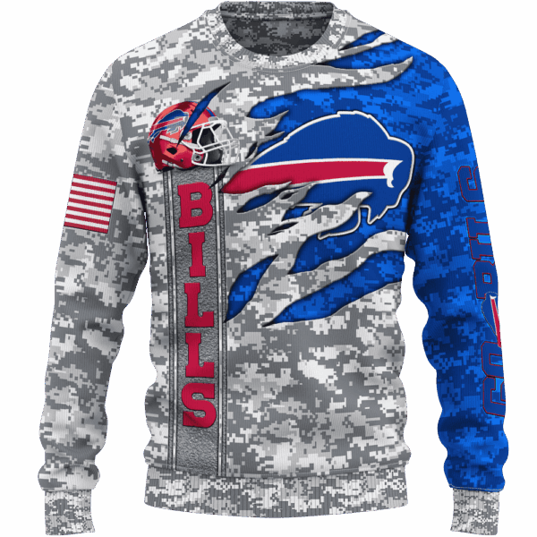 Bills Camo US Limited Edition Hoodie T-shirt Sweatshirt All Merchandise - Image 2