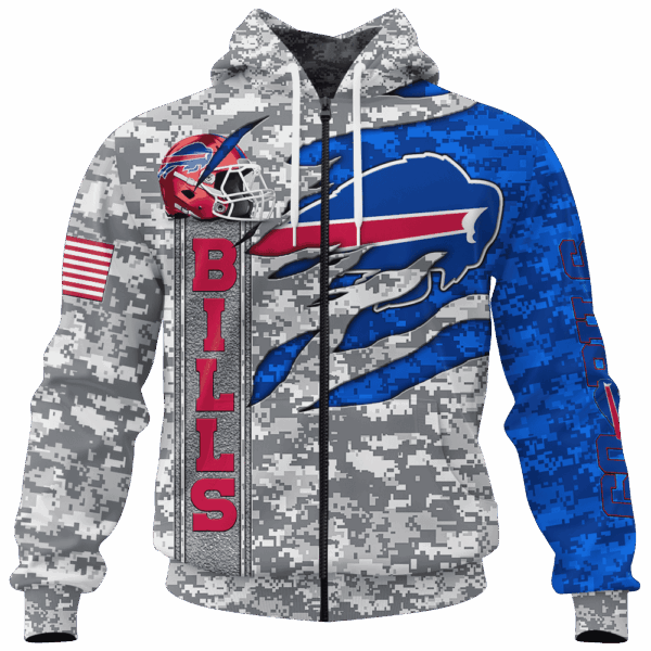 Bills Camo US Limited Edition Hoodie T-shirt Sweatshirt All Merchandise - Image 4