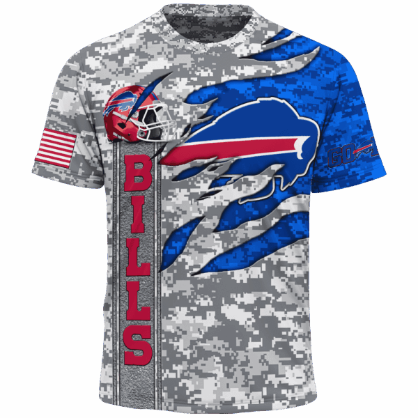 Bills Camo US Limited Edition Hoodie T-shirt Sweatshirt All Merchandise - Image 5