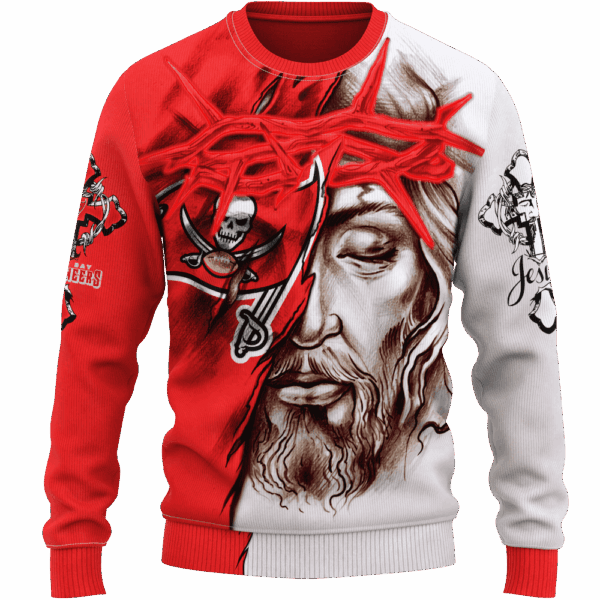 Buccaneers Jesus Limited Edition Hoodie T-shirt Sweatshirt All Merchandise - Image 2