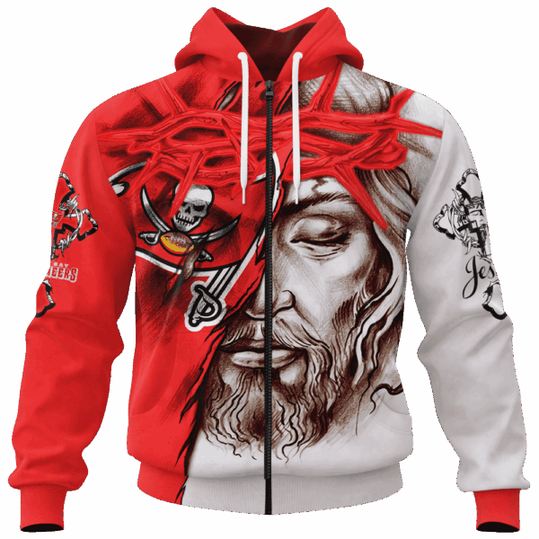 Buccaneers Jesus Limited Edition Hoodie T-shirt Sweatshirt All Merchandise - Image 4