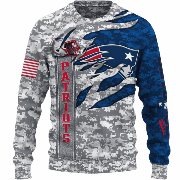Patriots Camo US Limited Edition Hoodie T-shirt Sweatshirt All Merchandise - Image 2