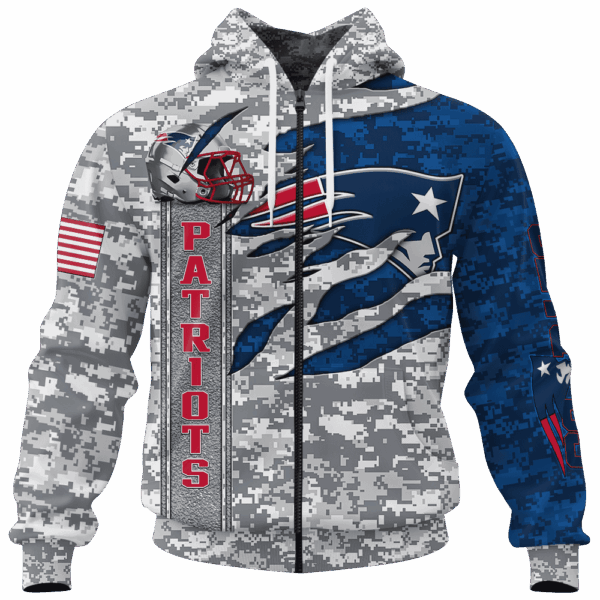Patriots Camo US Limited Edition Hoodie T-shirt Sweatshirt All Merchandise - Image 4