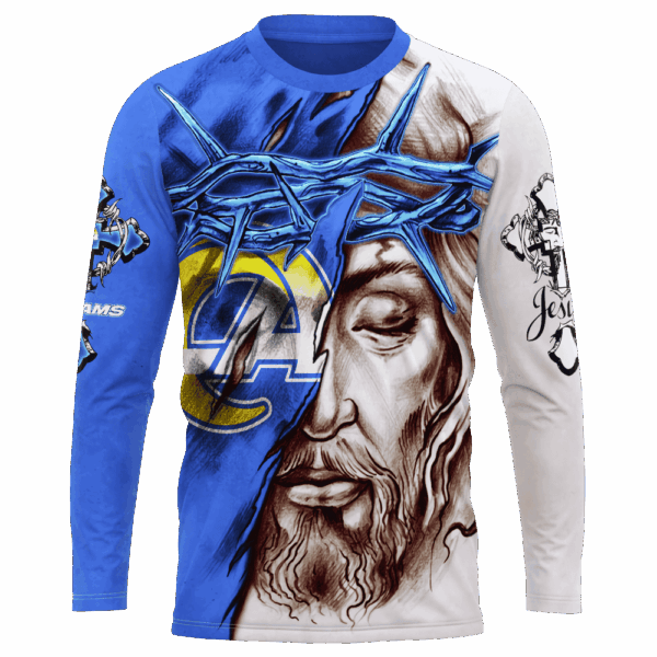 Rams Jesus Limited Edition Hoodie T-shirt Sweatshirt All Merchandise - Image 7