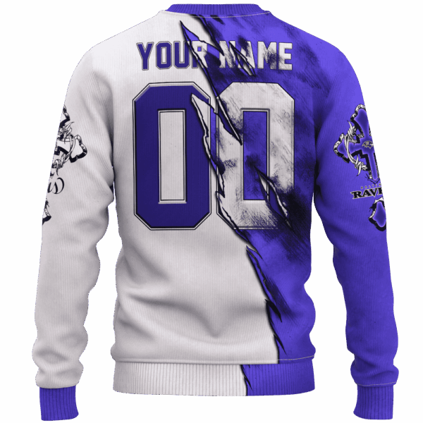 Ravens Jesus Limited Edition Hoodie T-shirt Sweatshirt All Merchandise - Image 3