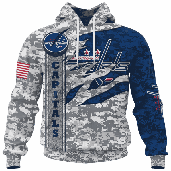 Capitals Camo Style Limited Edition Hoodie T-shirt Sweatshirt All Merchandise