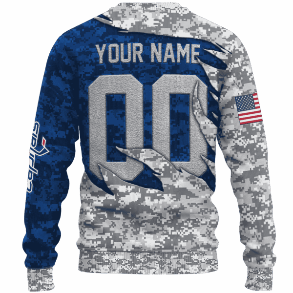 Capitals Camo Style Limited Edition Hoodie T-shirt Sweatshirt All Merchandise - Image 3