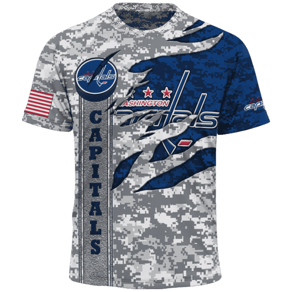 Capitals Camo Style Limited Edition Hoodie T-shirt Sweatshirt All Merchandise - Image 5