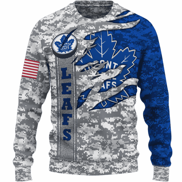 Leafs Camo Style Limited Edition Hoodie T-shirt Sweatshirt All Merchandise - Image 2