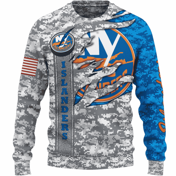 Islanders Camo Style Limited Edition Hoodie T-shirt Sweatshirt All Merchandise - Image 2