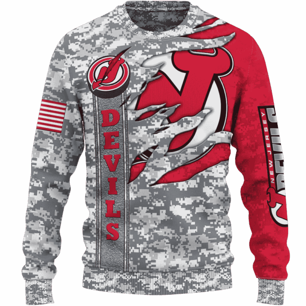 Devils Camo Style Limited Edition Hoodie T-shirt Sweatshirt All Merchandise - Image 2