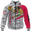 Blackhawks Camo Style Limited Edition Hoodie T-shirt Sweatshirt All Merchandise