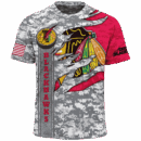 Blackhawks Camo Style Limited Edition Hoodie T-shirt Sweatshirt All Merchandise