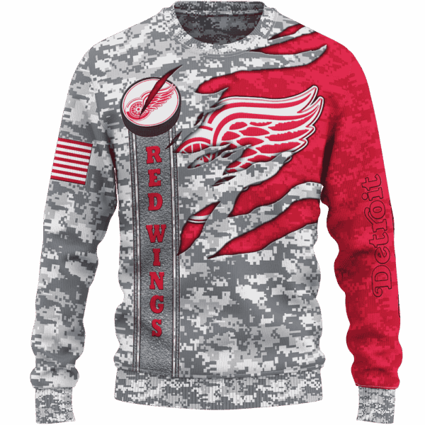 Wings Camo Style Limited Edition Hoodie T-shirt Sweatshirt All Merchandise - Image 2
