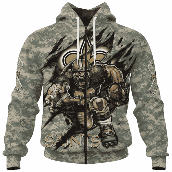 Saints Camo Mascot Limited Edition Hoodie T-shirt Sweatshirt All Merchandise - Image 4