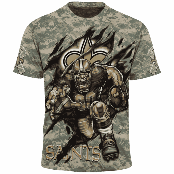Saints Camo Mascot Limited Edition Hoodie T-shirt Sweatshirt All Merchandise - Image 5