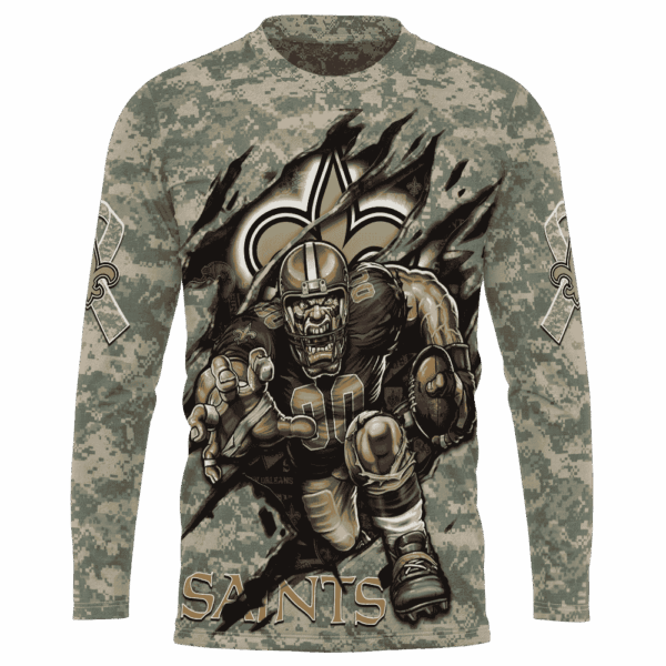 Saints Camo Mascot Limited Edition Hoodie T-shirt Sweatshirt All Merchandise - Image 7