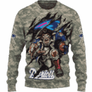 Patriots Camo Mascot Limited Edition Hoodie T-shirt Sweatshirt All Merchandise