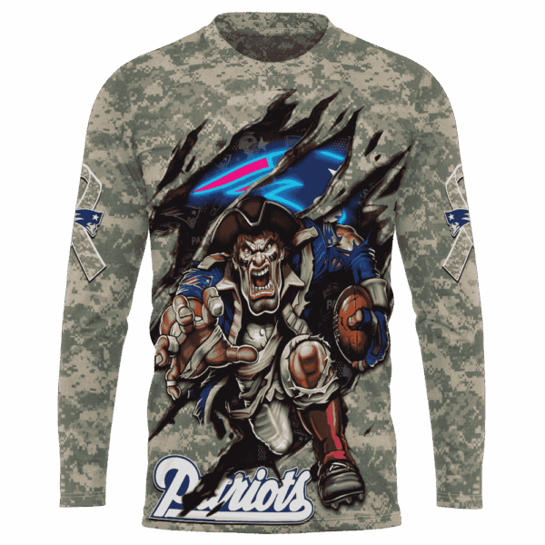 Patriots Camo Mascot Limited Edition Hoodie T-shirt Sweatshirt All Merchandise - Image 7