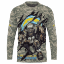 Chargers Camo Mascot Limited Edition Hoodie T-shirt Sweatshirt All Merchandise