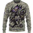 Ravens Camo Mascot Limited Edition Hoodie T-shirt Sweatshirt All Merchandise