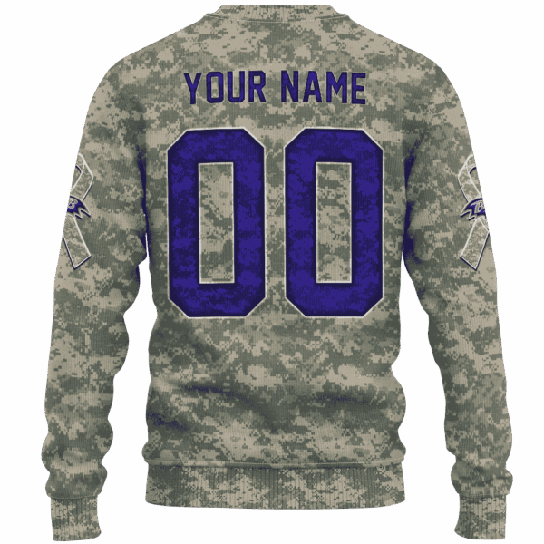 Ravens Camo Mascot Limited Edition Hoodie T-shirt Sweatshirt All Merchandise - Image 3