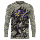 Ravens Camo Mascot Limited Edition Hoodie T-shirt Sweatshirt All Merchandise