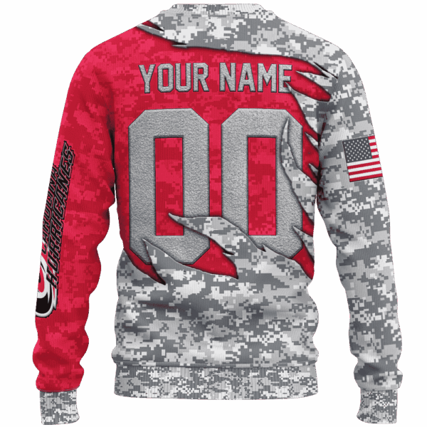 Hurricanes Camo Style Limited Edition Hoodie T-shirt Sweatshirt All Merchandise - Image 3