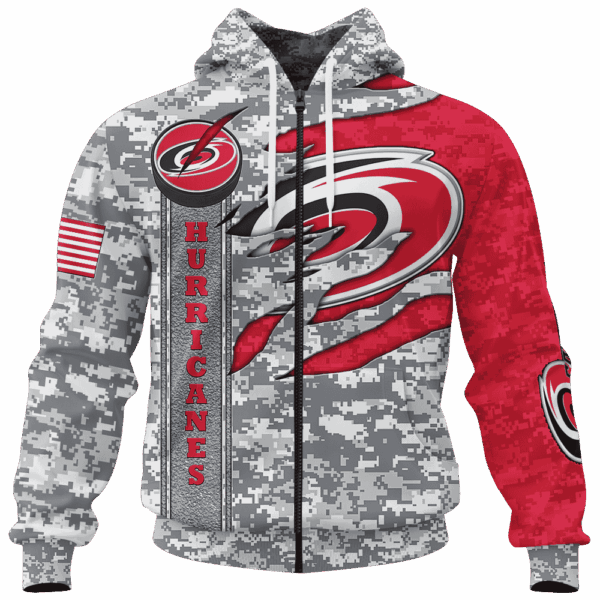 Hurricanes Camo Style Limited Edition Hoodie T-shirt Sweatshirt All Merchandise - Image 4