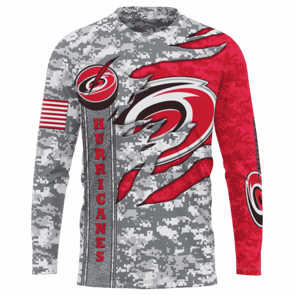 Hurricanes Camo Style Limited Edition Hoodie T-shirt Sweatshirt All Merchandise - Image 7