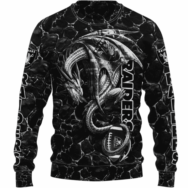 Raiders Legend Dragon Limited Edition Hoodie T-shirt Sweatshirt All Merchandise - Image 2