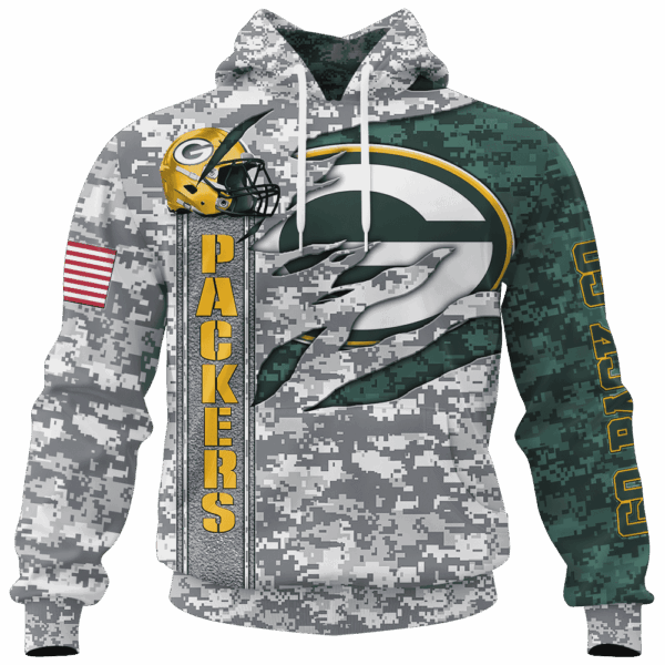 Packers Camo US Limited Edition Hoodie T-shirt Sweatshirt All Merchandise