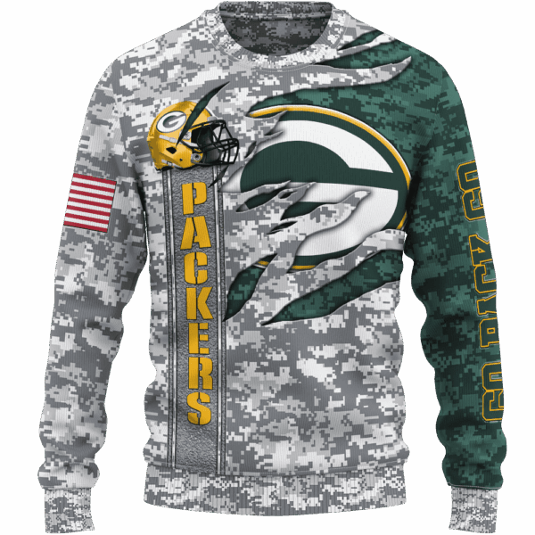 Packers Camo US Limited Edition Hoodie T-shirt Sweatshirt All Merchandise - Image 2