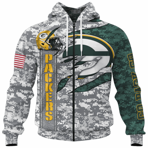 Packers Camo US Limited Edition Hoodie T-shirt Sweatshirt All Merchandise - Image 4