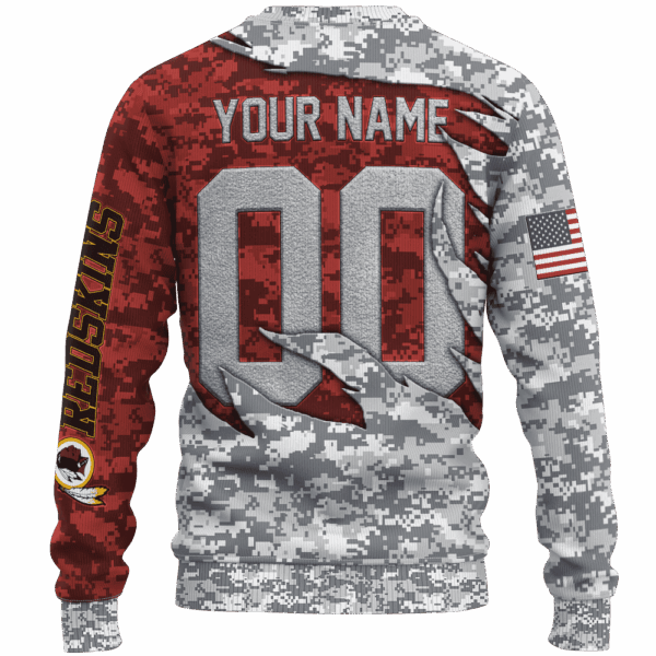 Commanders Camo US Limited Edition Hoodie T-shirt Sweatshirt All Merchandise - Image 3