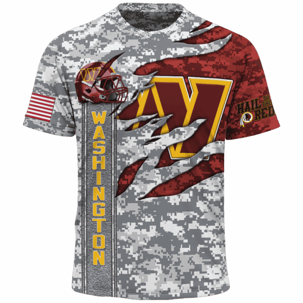 Commanders Camo US Limited Edition Hoodie T-shirt Sweatshirt All Merchandise - Image 5