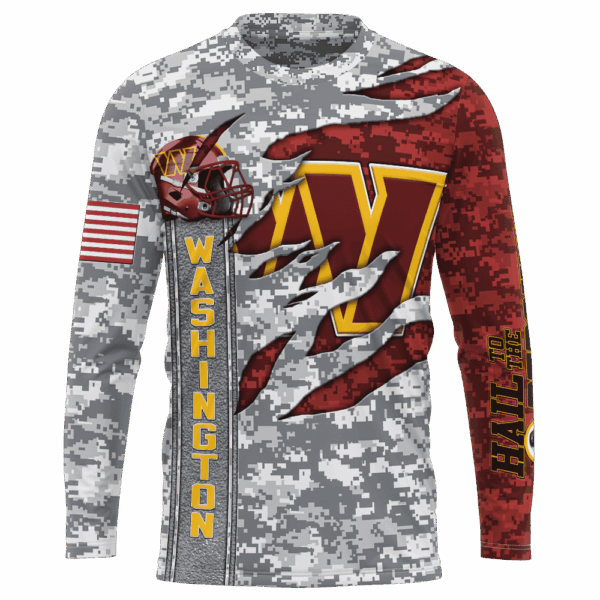 Commanders Camo US Limited Edition Hoodie T-shirt Sweatshirt All Merchandise - Image 7