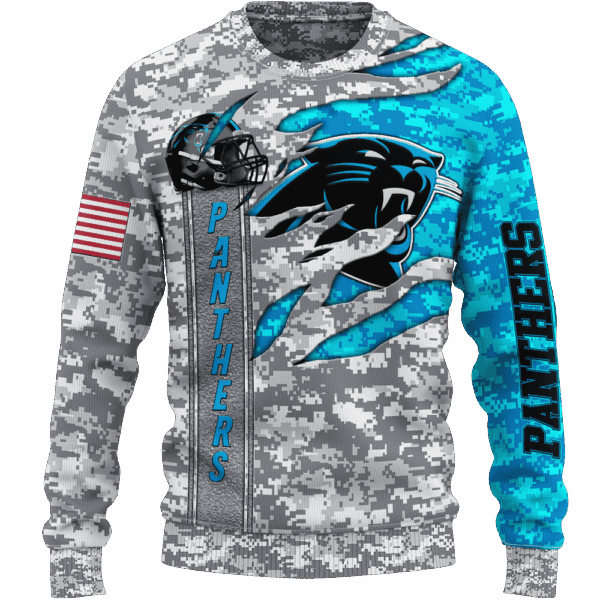 Panthers Camo US Limited Edition Hoodie T-shirt Sweatshirt All Merchandise - Image 2