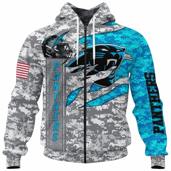 Panthers Camo US Limited Edition Hoodie T-shirt Sweatshirt All Merchandise - Image 4