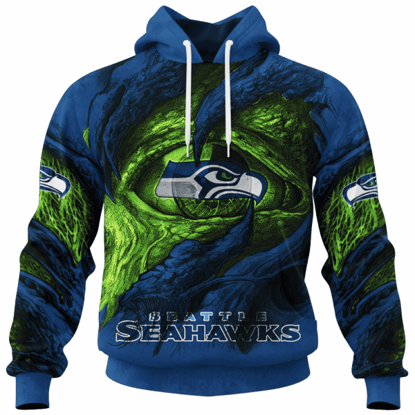 Seahawks Demon Eyes Limited Edition Hoodie T-shirt Sweatshirt All Merchandise