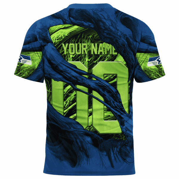 Seahawks Demon Eyes Limited Edition Hoodie T-shirt Sweatshirt All Merchandise - Image 6
