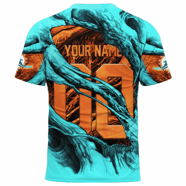 Dolphins Demon Eyes Limited Edition Hoodie T-shirt Sweatshirt All Merchandise - Image 6