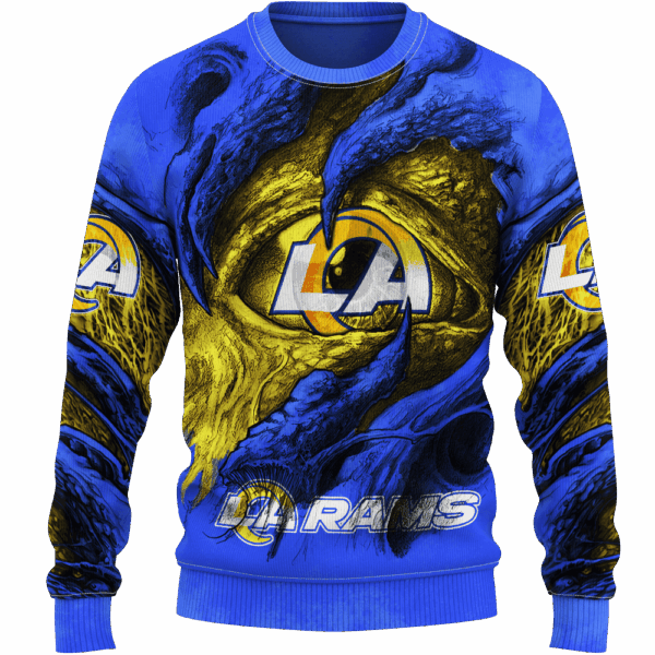 Rams Demon Eyes Limited Edition Hoodie T-shirt Sweatshirt All Merchandise - Image 2